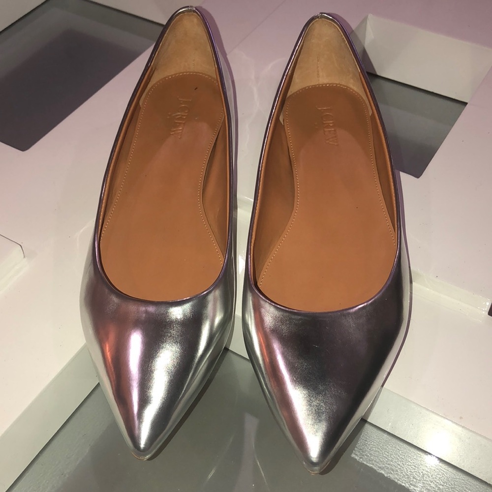 J.Crew ViV Metallic Flats